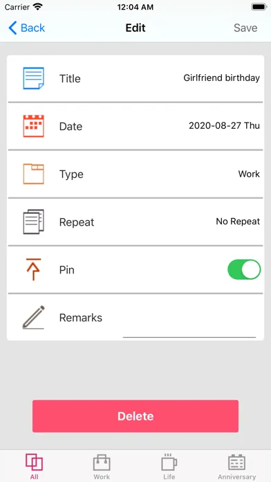 Tangkapan skrin Schedule Expert-days matter