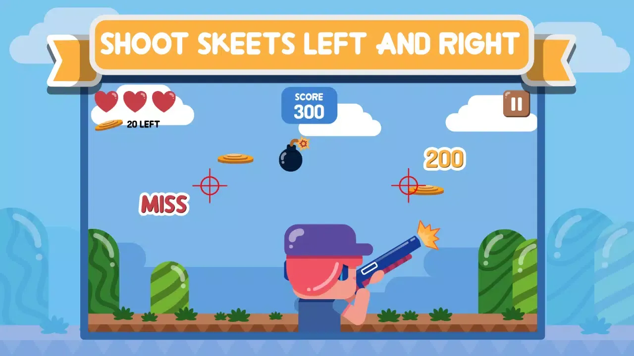 ภาพหน้าจอของ Easy Skeet Shooting