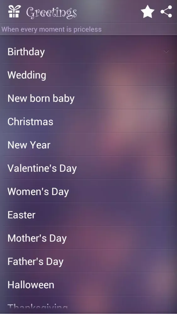Screenshot di Greetings