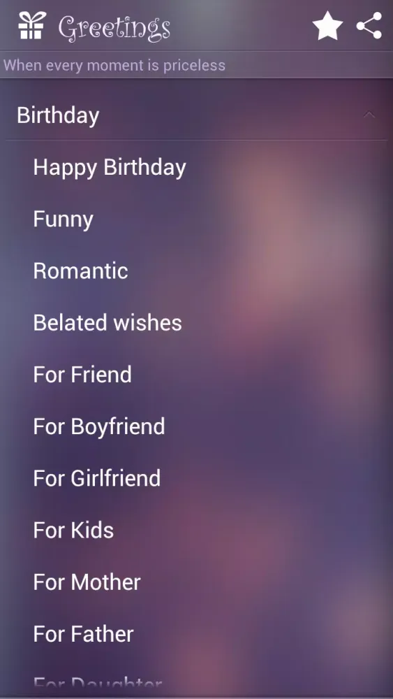 Screenshot di Greetings