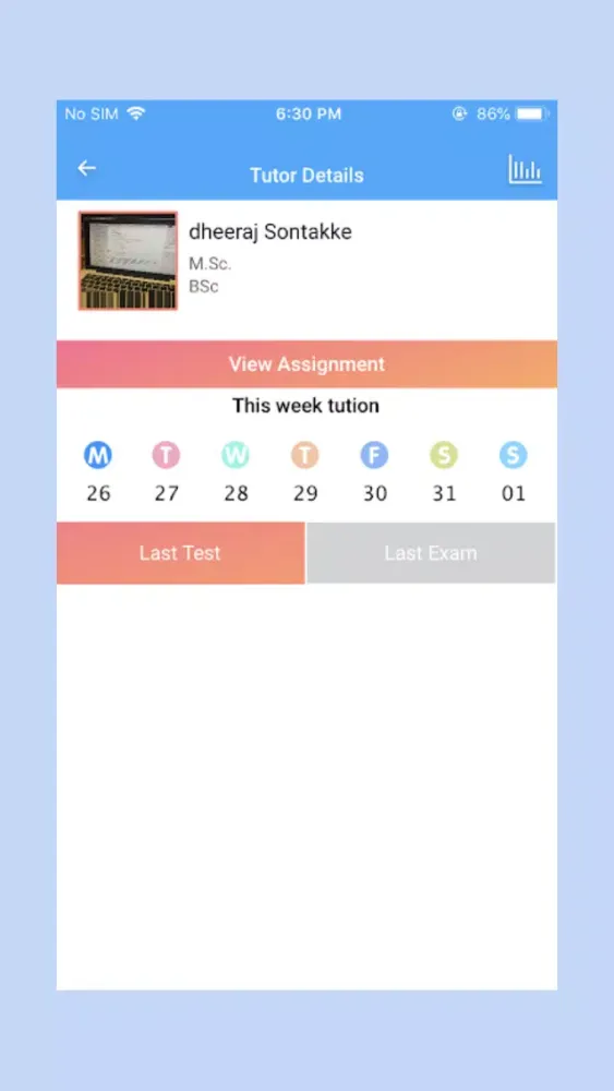 Capturas de tela do IGCSE-IB-AP