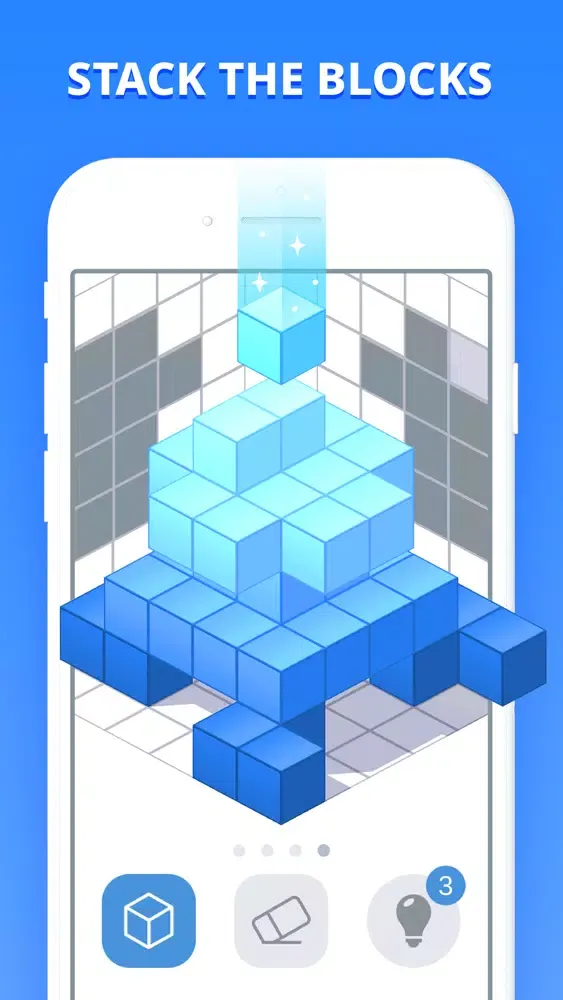 Capturas de tela do Isometric Puzzle - Block Game