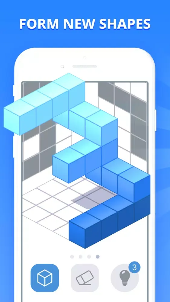 Capturas de tela do Isometric Puzzle - Block Game