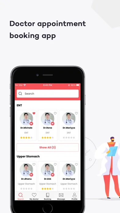 MeetDoc - Appointment Booking Screenshots