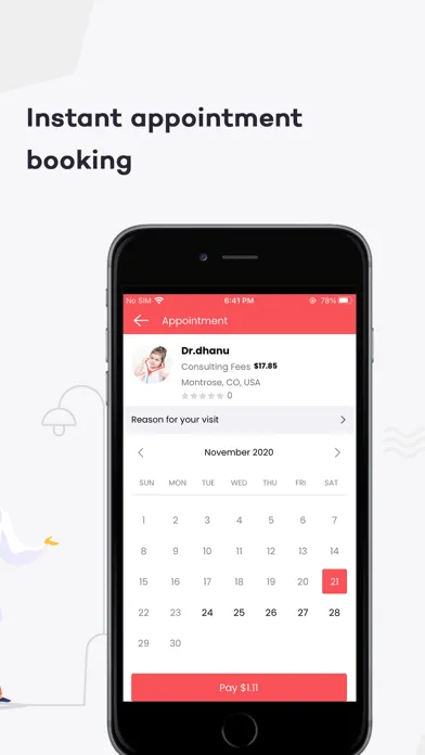 MeetDoc - Appointment Booking Screenshots