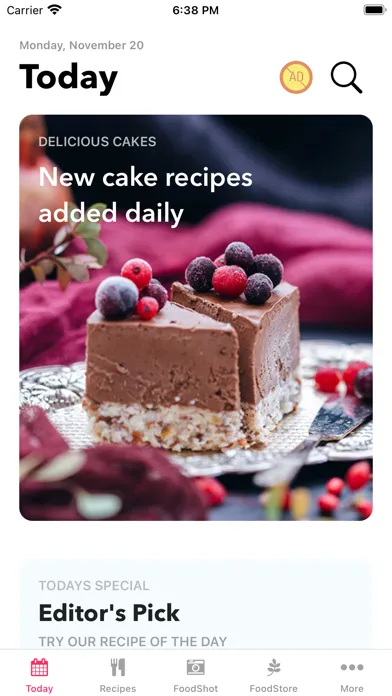 Capturas de tela do Cake Recipes: Tasty & Healthy