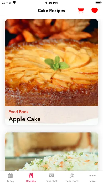 Capturas de tela do Cake Recipes: Tasty & Healthy