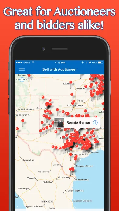 Capturas de tela do TX Auctions - Texas Auctions