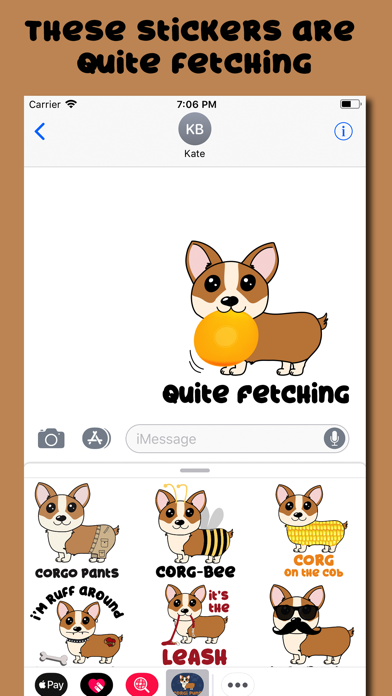 Скриншоты Corgi Puns - cute dog stickers