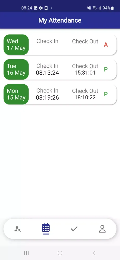 تصاویر Farnek Attendance App