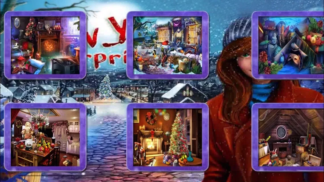 New Year Surprise, Hidden Objects Game Screenshots