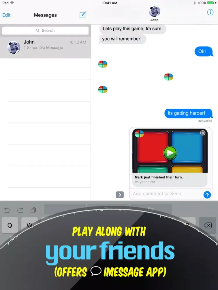Simon Says Memory Game iPad  स्क्रीनशॉट