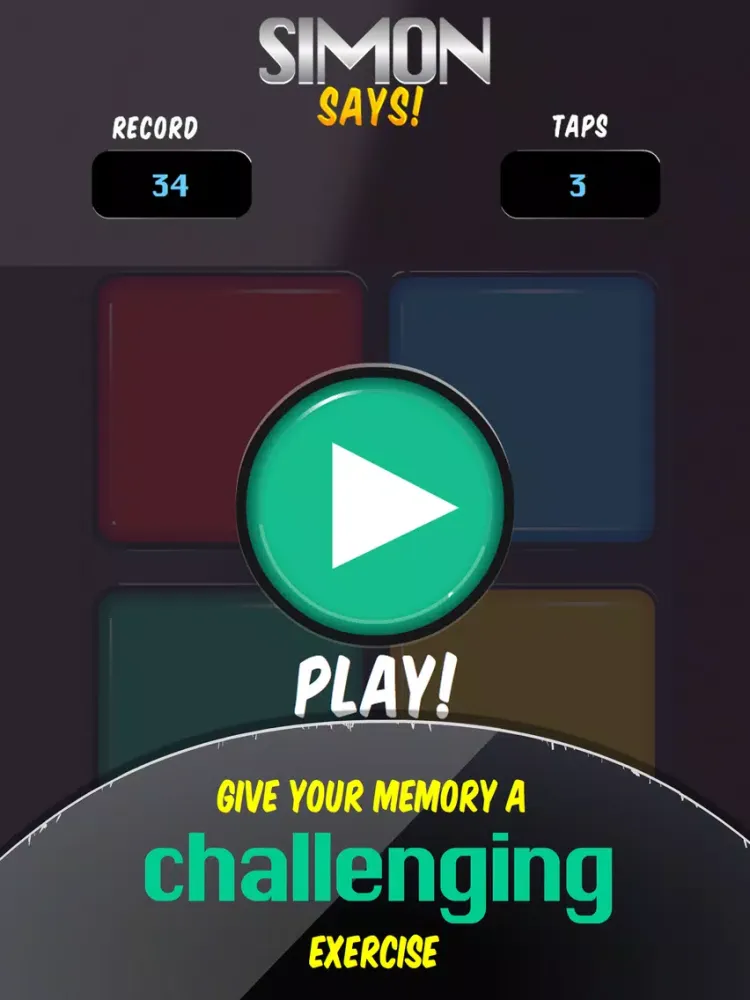 Simon Says Memory Game iPad  स्क्रीनशॉट