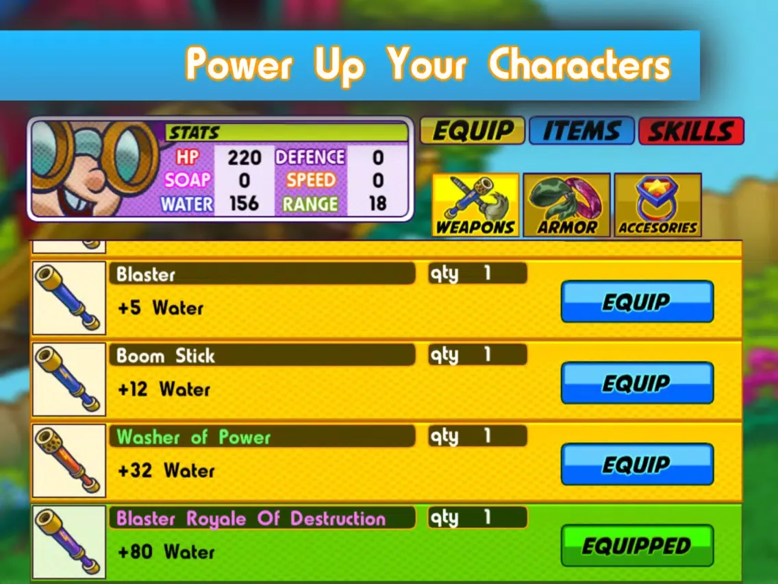 Tangkapan layar Water Fight Jr iPad 
