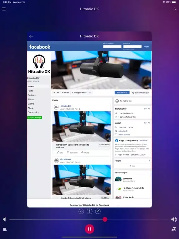 Hitradio DK iPad  Ekran Görüntüleri