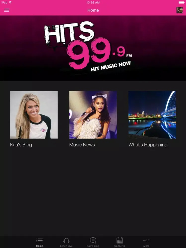 Скриншоты Hits 99.9 FM iPad 