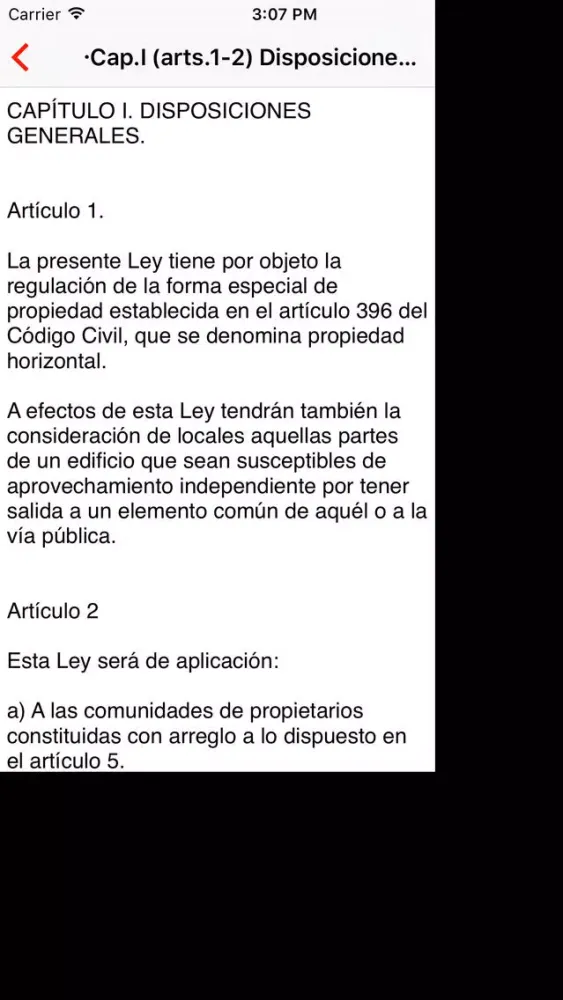Spanish Horizontal Property Act স্ক্রিনশট