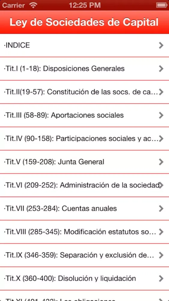 Ley de Sociedades de Capital应用截图