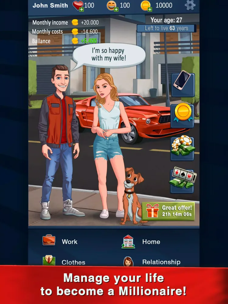 Hit the Bank: Life Simulator Screenshots