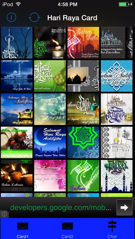 Capturas de pantalla de Hari Raya Aidilfitri Cards - Eid Mubarak & Hari Raya