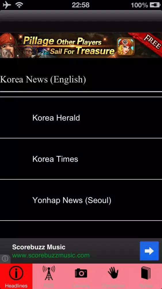 Tangkapan layar South Korea News