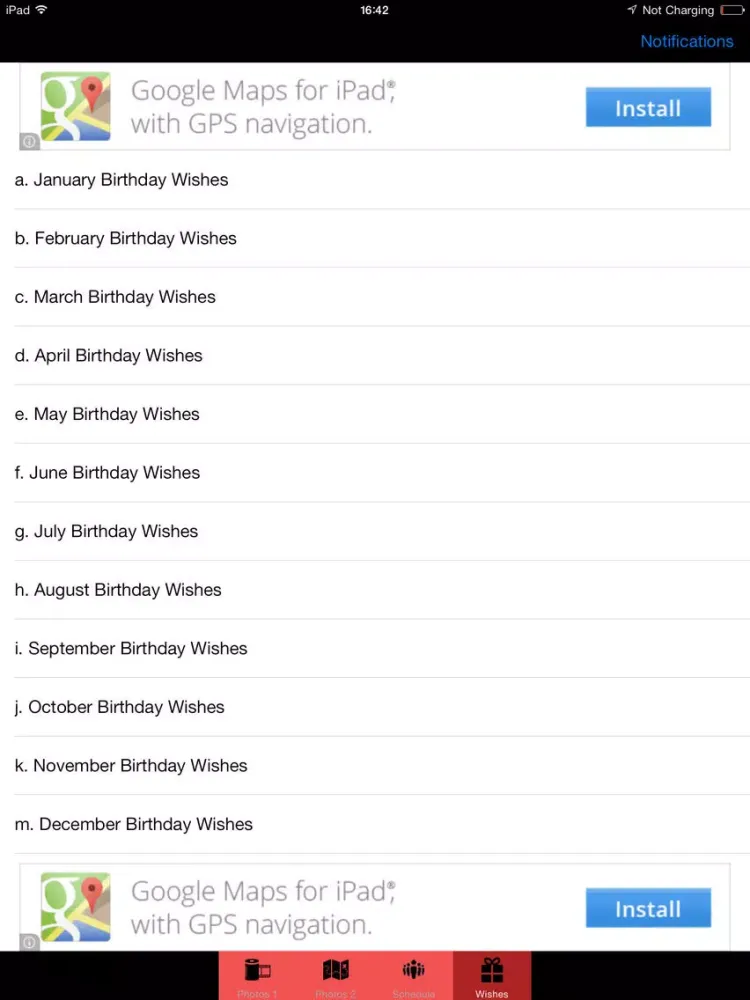 Birthday Card Wishes HD iPad  स्क्रीनशॉट
