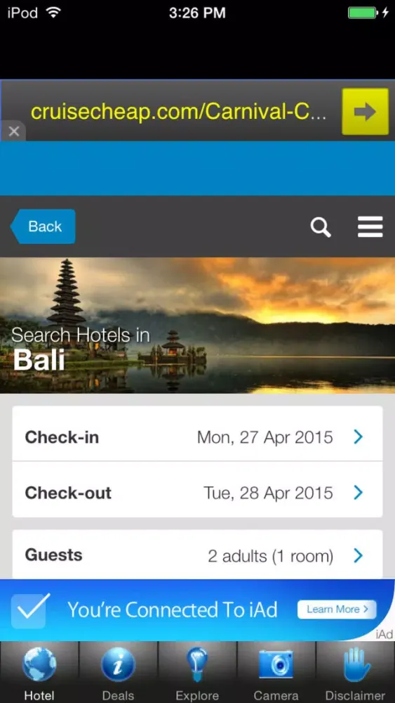 Bali Hotels Discount Booking应用截图