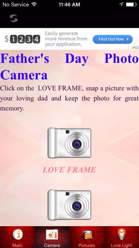 Capturas de pantalla de Father's Day Photo Frame