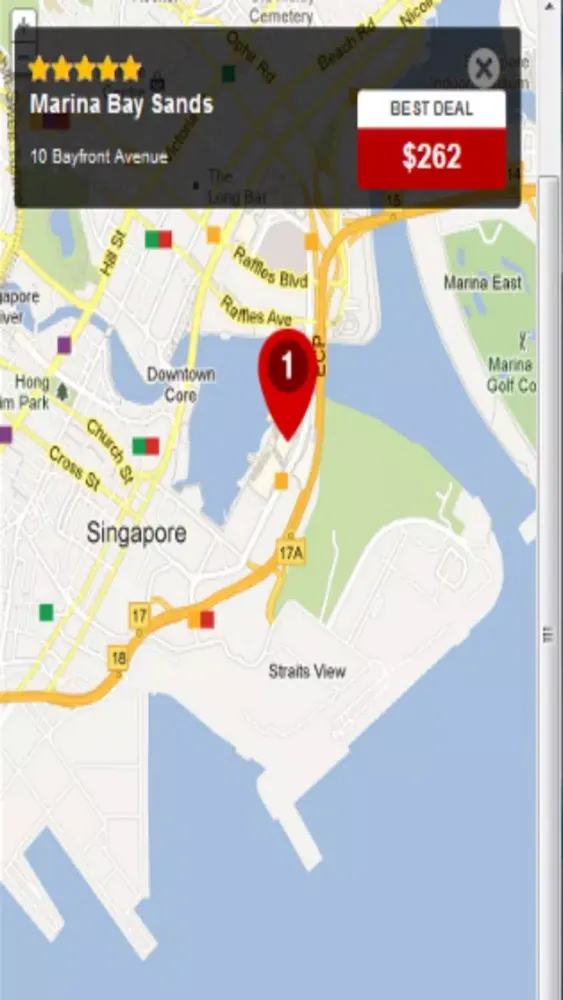Captures d'écran de Singapore Hotels & Maps