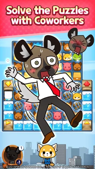 Ảnh chụp màn hình của Aggretsuko :Sanrio Puzzle Game