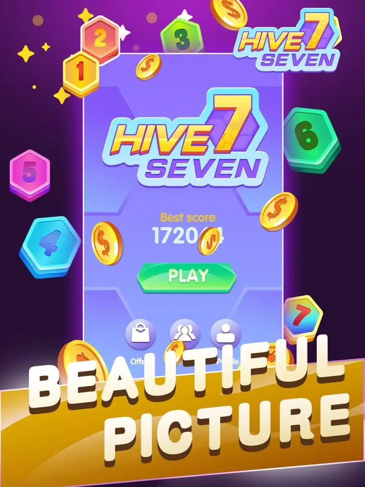 Zrzuty ekranu Hive 7：Hexa Puzzle iPad 