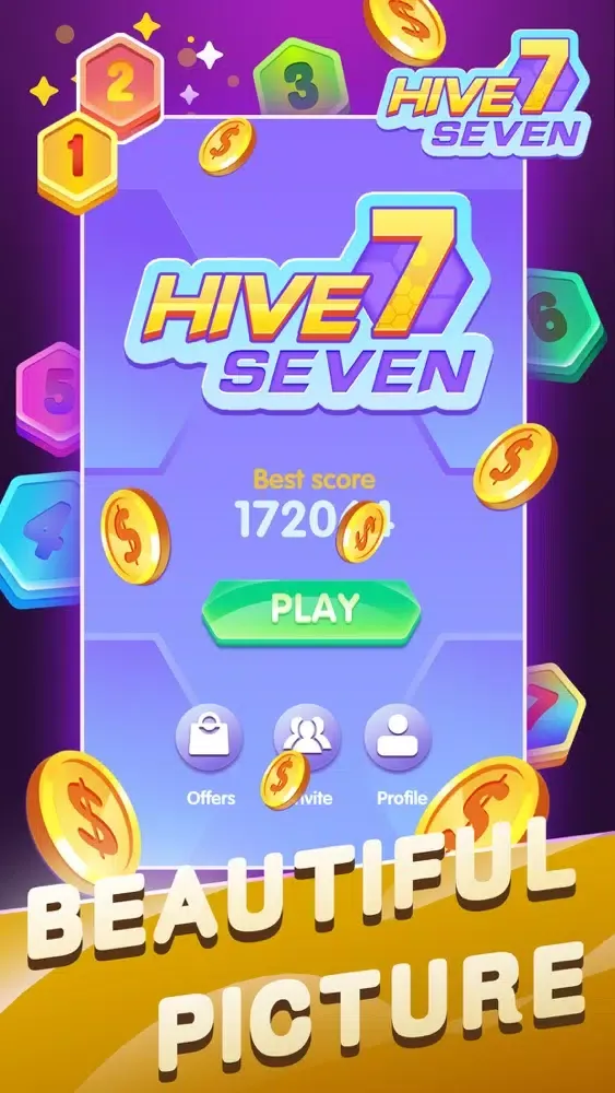 Zrzuty ekranu Hive 7：Hexa Puzzle