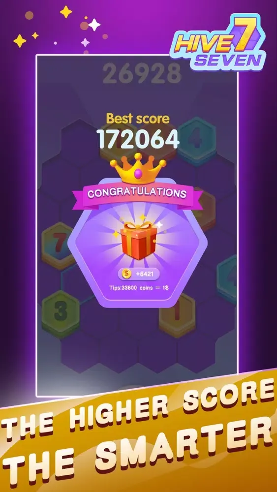 Zrzuty ekranu Hive 7：Hexa Puzzle
