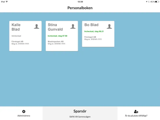 Screenshot di Personalboken iPad 