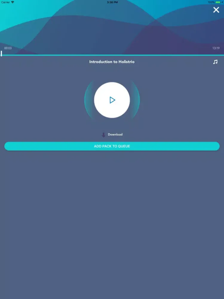 Holistrio - Meditation iPad  スクリーンショット
