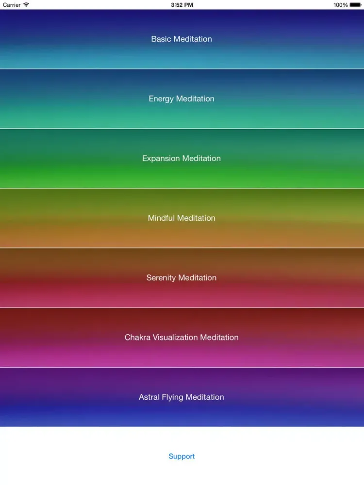 Tangkapan layar Meditate Plus with Andrew Johnson iPad 