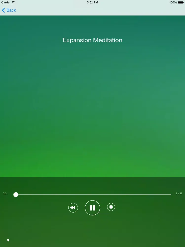 Tangkapan layar Meditate Plus with Andrew Johnson iPad 