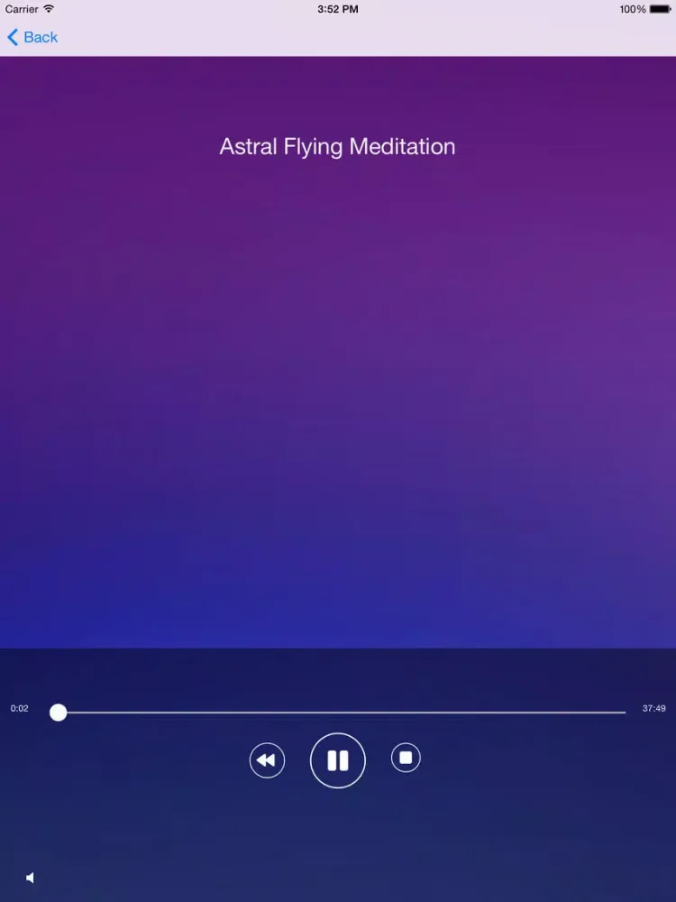 Tangkapan layar Meditate Plus with Andrew Johnson iPad 