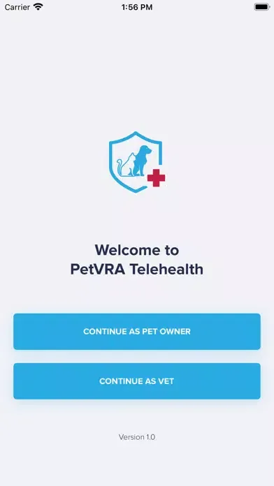 PetVRA Telehealth App 스크린샷