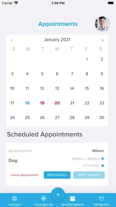 PetVRA Telehealth App 스크린샷