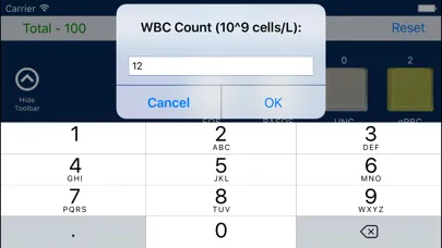 Capturas de tela do Cell Counter