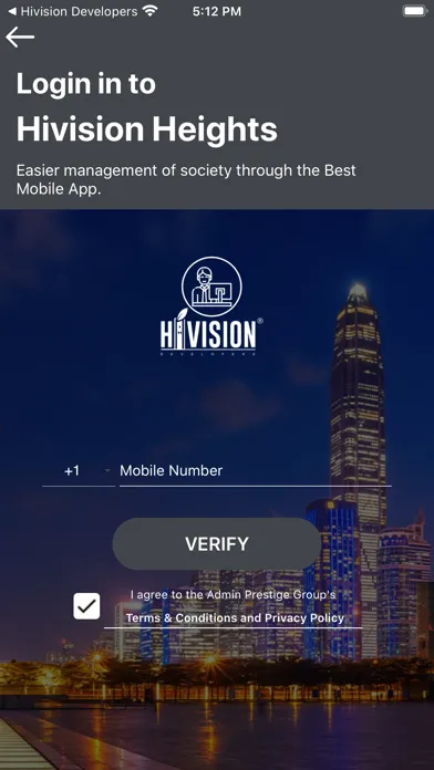 Tangkapan skrin Admin Hivision Developers