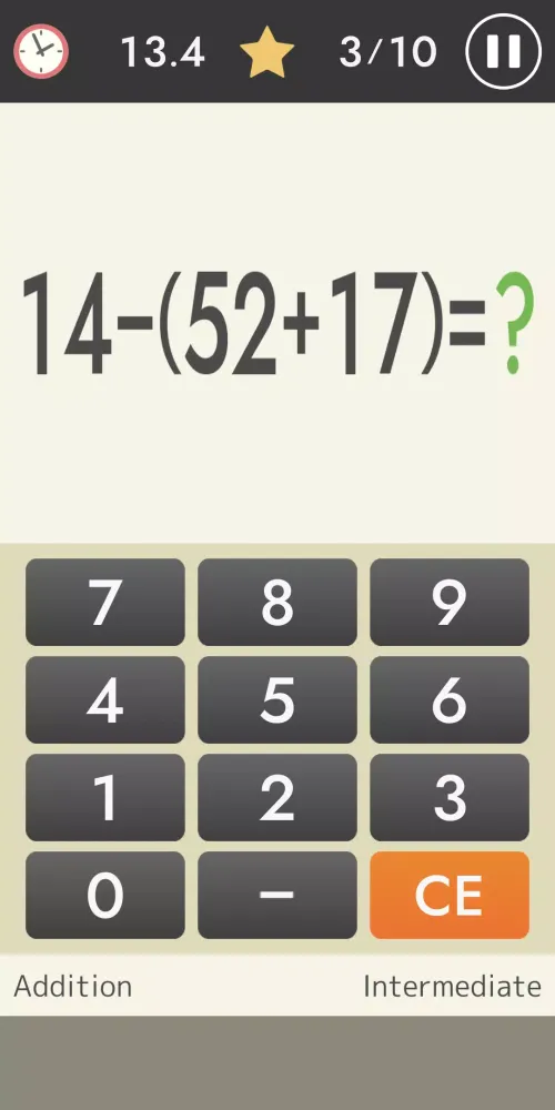 Zrzuty ekranu Mental arithmetic (Math)