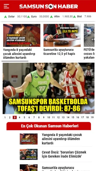 Samsun Son Haber SSH Ekran Görüntüleri