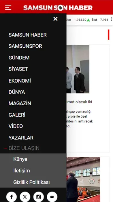Samsun Son Haber SSH Ekran Görüntüleri