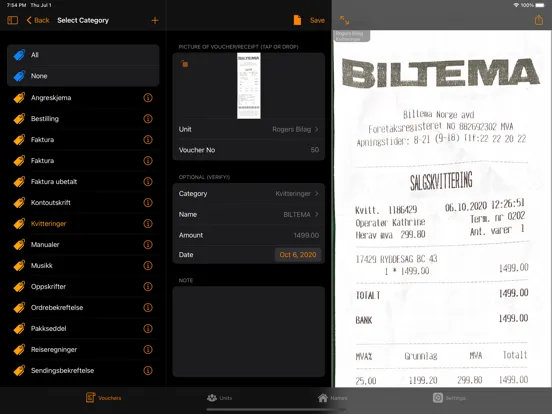 Bilag Cloud iPad  স্ক্রিনশট