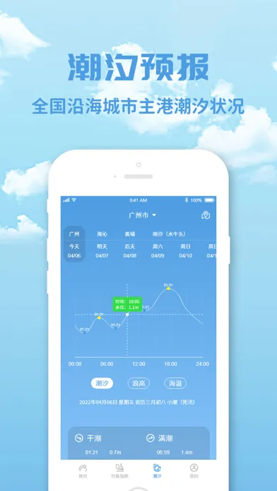 Capturas de pantalla de 钓鱼天气-钓鱼人的专业天气预报