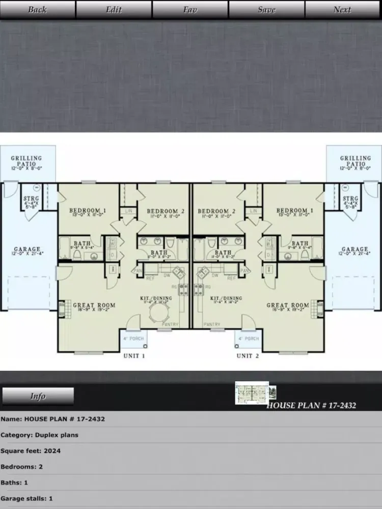 Captures d'écran de Duplex - House Plans iPad 