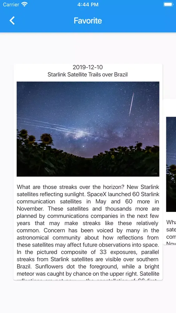NASA APOD Viewer Screenshots