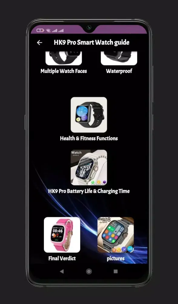 HK9 Pro Smart Watch Guide स्क्रीनशॉट